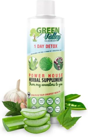 1 Day Colon Liquid Cleanse Formula and Liver Detox - Vegan Friendly, Helps Healthy Digestion, Gut Support, Boost Energy Levels and Bowl Movements | 8 Fl Oz