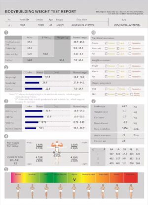 Body Fat Analyzer Composition Machine Human Element Analyse Bioelectrical Impedance Analysis