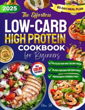The Effortless Low Carb High Protein Cookbook for Beginners: Quick & Flavorful Meals for Weight Loss, Muscle Building, and Lasting Energy—So You Can Take Control of Your Health and Feel Your Best!