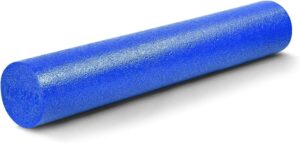 Yes4All Medium Firm Round PE Foam Roller for Pilates, Yoga, Stretching, Balance & Core Exercises - 24 inch Black