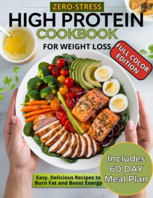 Zero-Stress High Protein Cookbook for Weight Loss: Easy, Flavorful High-Protein Low Carb Recipes +60-Day Plan to Burn Fat, Build Strength, & Crush Cravings Without Feeling Hungry. Color Edition