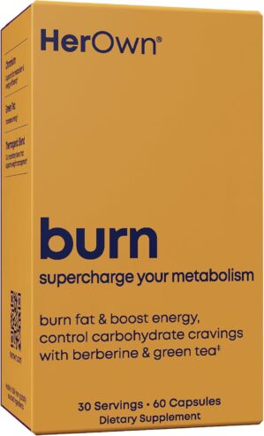 her own Boost, Helps Boost Energy, Supports Metabolism, Proprietary Thermogenic Blend, Green Tea Leaf Extract, Gluten and Soy Free, Vegan, 60 Capsules, 30 Servings, Small, Multi
