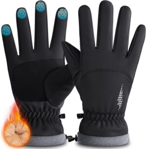 rivmount Winter Waterproof Ski Snow Warm Gloves Women Men, Cold Weather Thermal with Touchscreen Fingers, for Running Driving Cycling Hiking Biking