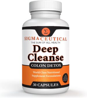 1 Day Colon Cleanse - Detox Cleanse - Bowel Cleanse & Laxative - Bowel Detox - Colon Cleanser & Detox - 30 Capsules