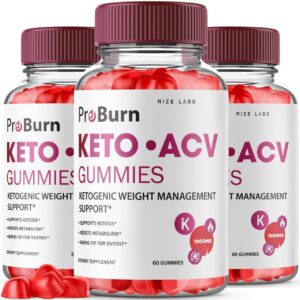(3 Pack) Pro Burn Keto Gummies - ProBurn Keto ACV Gummies for Weight Loss Pro Burn Keto Gummies with Apple Cider Vinegar Advanced Shark Supplement Energy Booster Tank (180 Gummies)