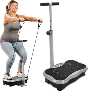 Lifepro Vibration Plate Exercise Machine with Magnetic Acupoints - Full Body Vibration Platform for Beginners and Recovery - Ideal Lymphatic Drainage Massager for Muscle Toning and Overall Fitness