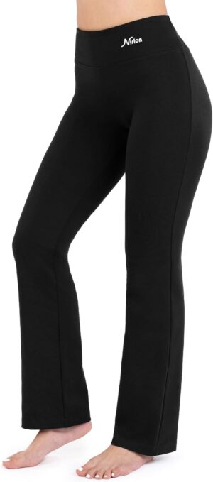 Nirlon Straight Leg Yoga Pants - Yoga Pants for Women Soft & Breathable Womens Leggings for Gym & Yoga Regular & Plus Size