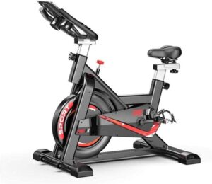 OMaju Fitness Equipment Spinning Bike Spinning Bike Bicycle Home Indoor Mute APP Game Exercise Bike Fitness Equipment Exercise Bike Bicycle Exercise Machine Comfortable, Black