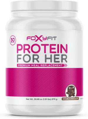 Protein for Her, Double Chocolate Whey Protein Powder with CLA and Biotin for a Healthy Glow (1.91 lbs)