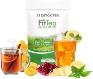 The ORIGINAL Fit Tea 28 Day Detox Tea - Detox Cleanse Tea for Women and Men - Clinically Tested Slim Tea Detox Drink