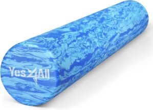 Yes4All EVA Medium Density Foam Roller for Back - Round Back Roller for Exercise, Yoga & Pilates 12/18/24/36 inch